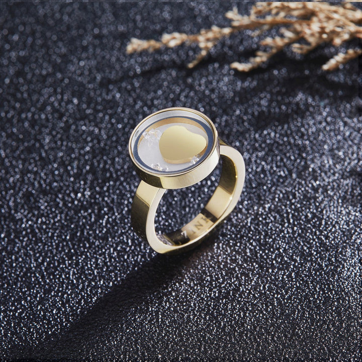 ZINK Women's Gold Stainless Steel Ring | ZFRG001GH