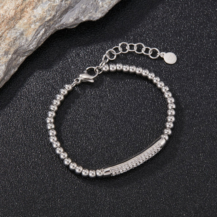 ZINK Women's Silver Stainless Steel Bracelet | ZFBR003S