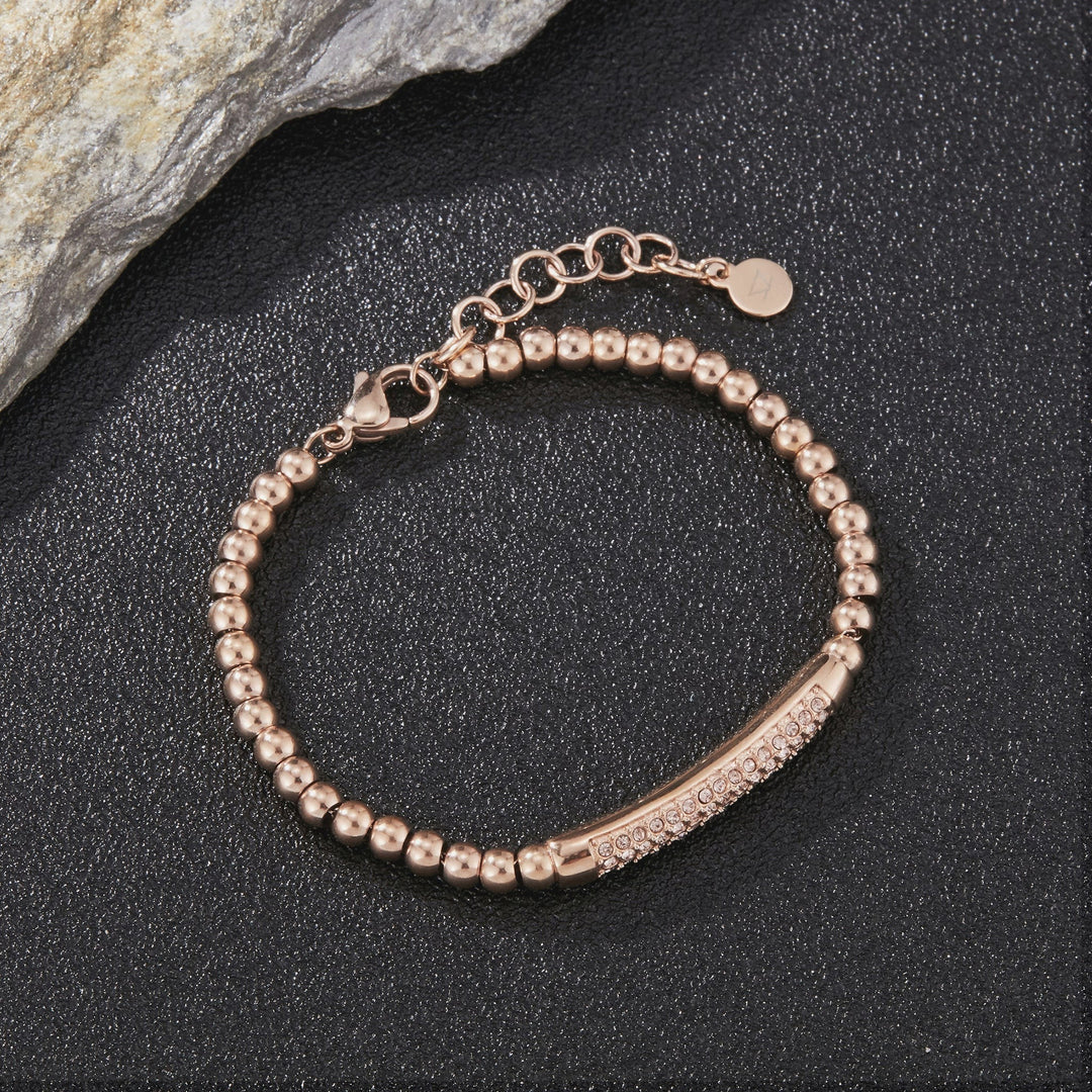 ZINK Women's Rose Gold Stainless Steel Bracelet | ZFBR003RG