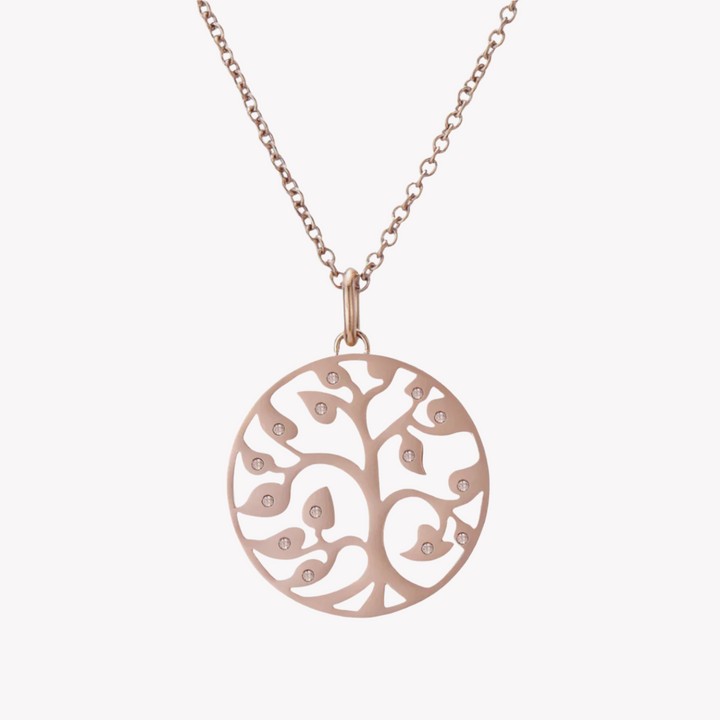ZINK Women's Rose Gold Stainless Steel Necklace | ZFNL003RGS