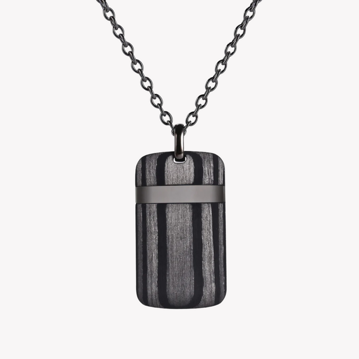 ZINK Men's Stainless Steel & Carbon Fiber Necklace | ZJPD0178