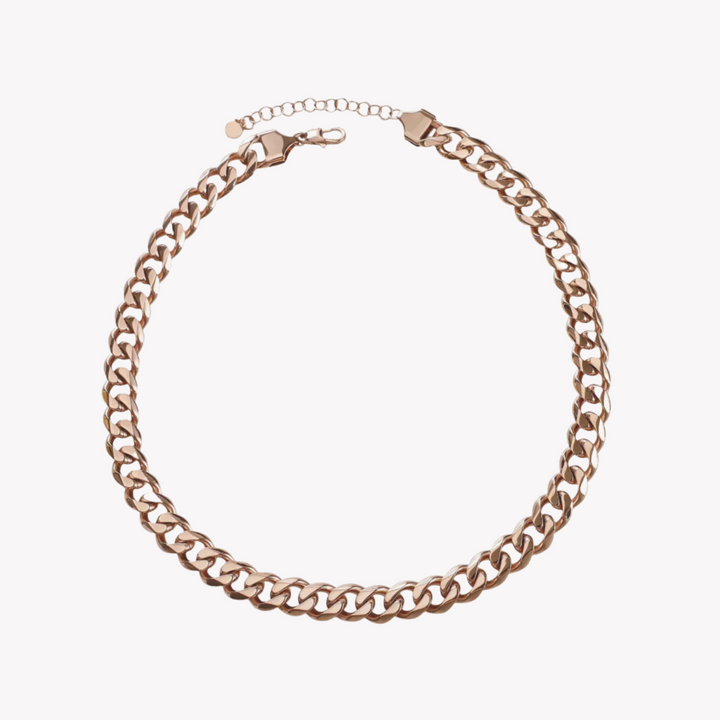 ZINK Women's Rose Gold Stainless Steel Necklace | ZFNL009RG