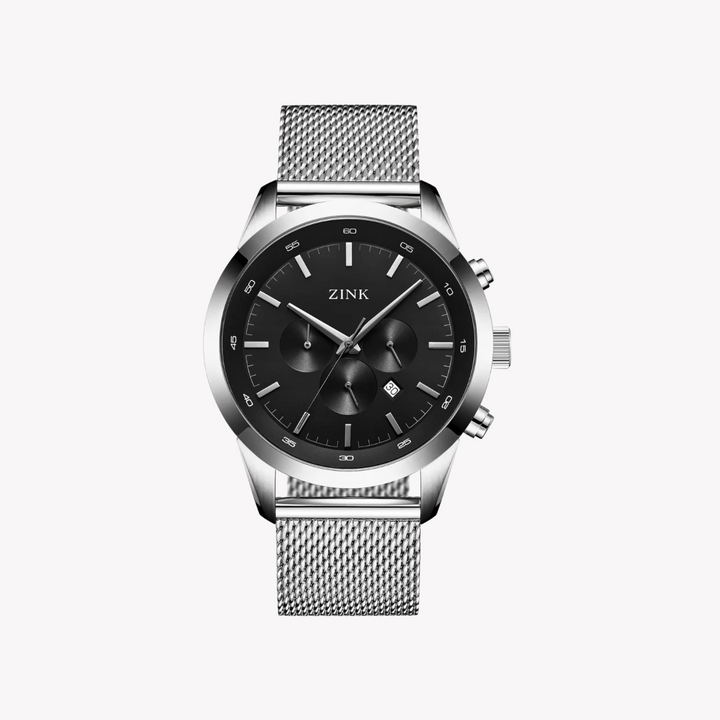 ZINK Men's Stainless Steel Black Chronograph Watch | ZK134G2MS-26