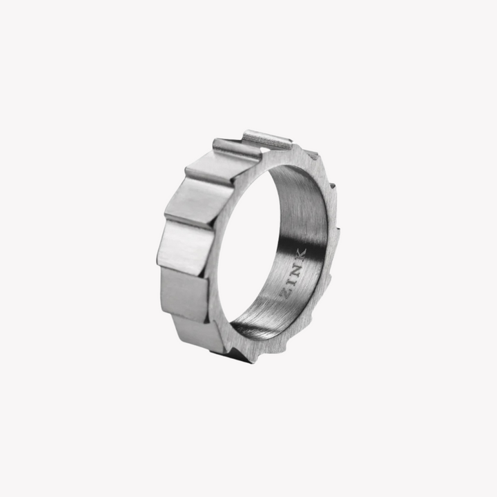 ZINK Men's Silver Stainless Steel Ring | ZJRG032SM