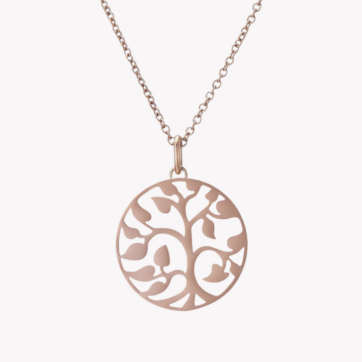 ZINK Women's Rose Gold Stainless Steel Necklace | ZFNL003RG
