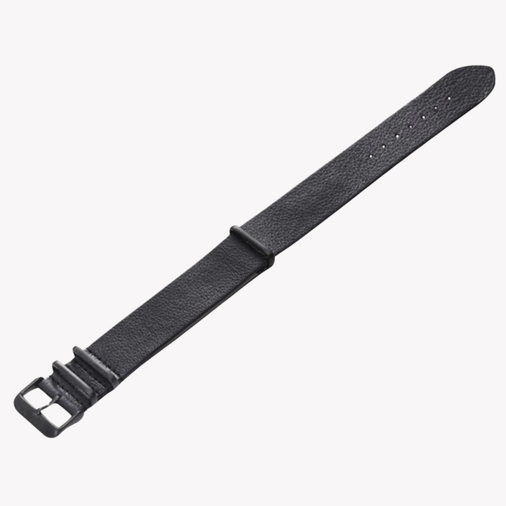 ZINK Men's Leather Watch Band - Black | ZLB001BB
