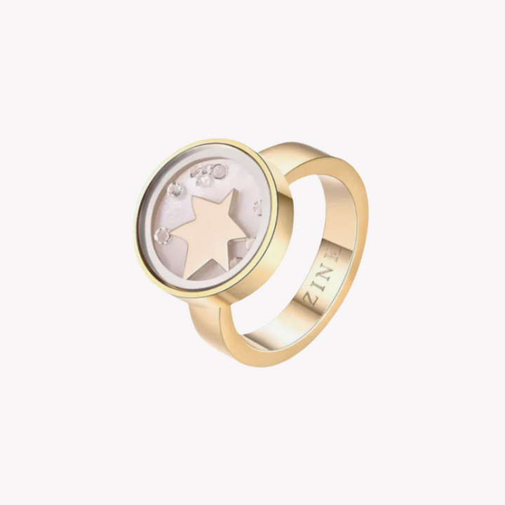 ZINK Women's Gold Stainless Steel Ring | ZFRG001GS