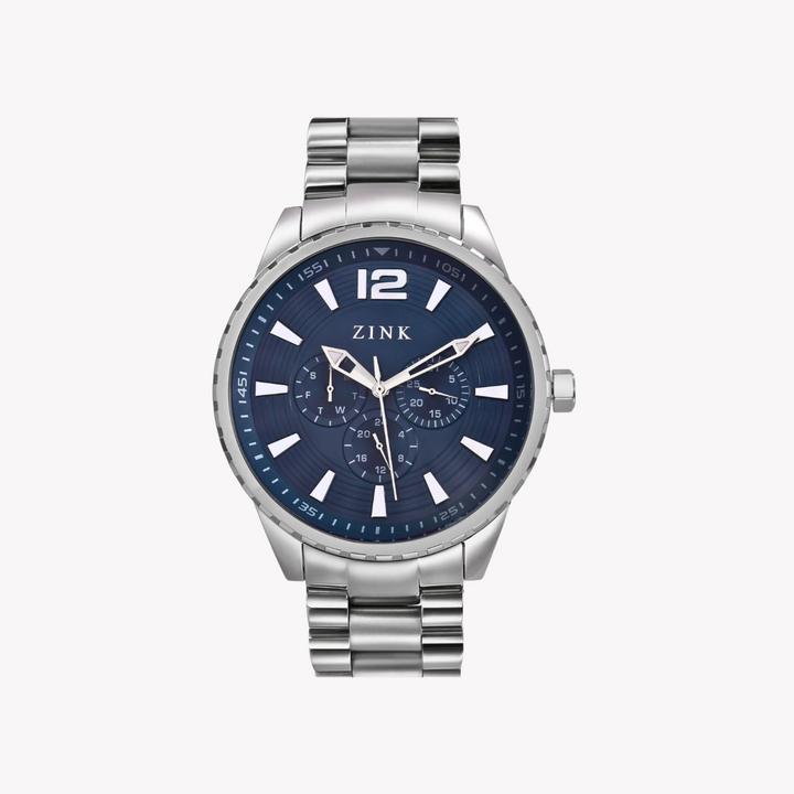 ZINK Men's Stainless Steel Blue Dial Watch | ZK131G2S-46