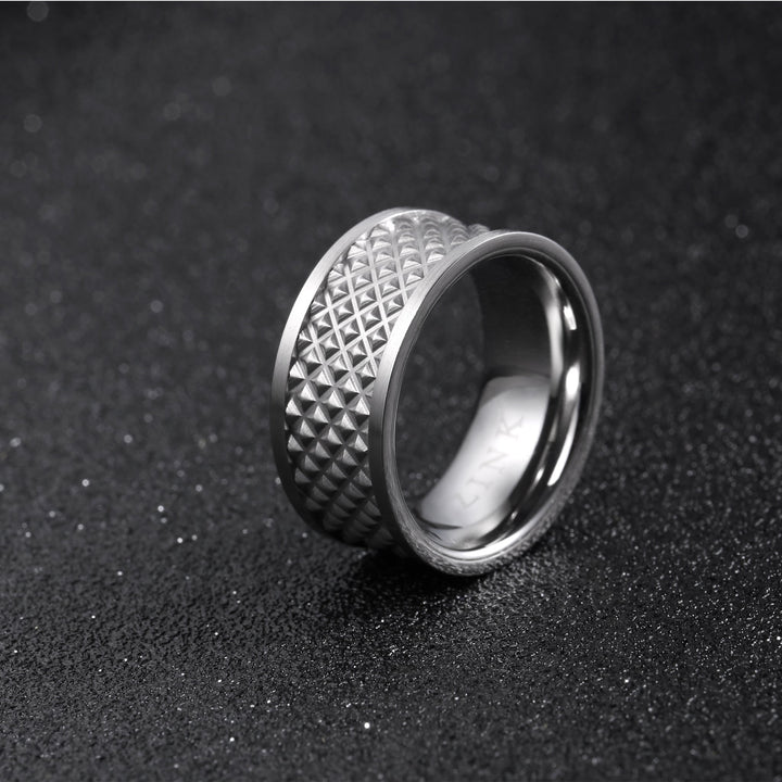 ZINK Men's Silver Stainless Steel Ring | ZJRG021SMS