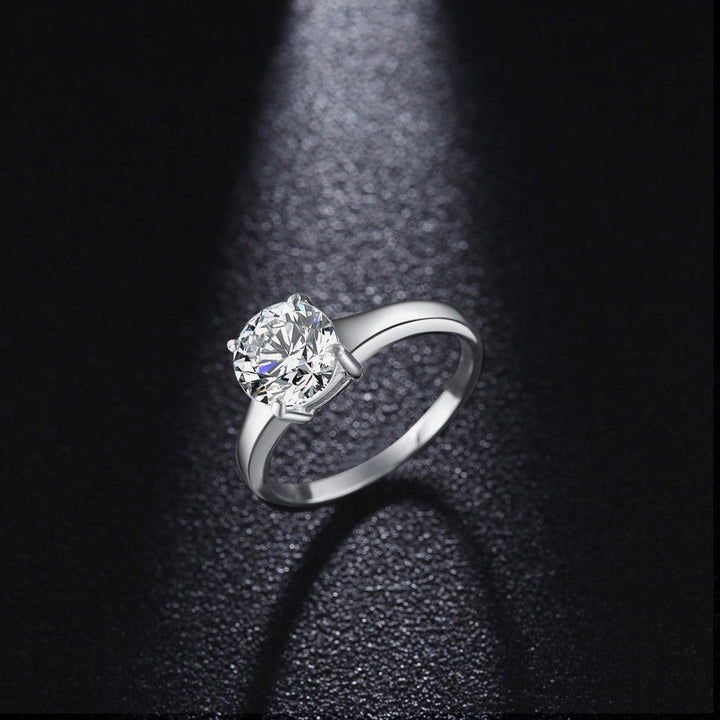 ZINK Women's Silver Stainless Steel Ring | ZFRG002SRC