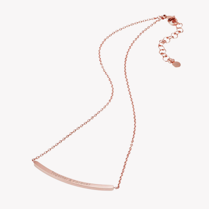 ZINK Women's Rose Gold Stainless Steel Necklace | ZFNL001RG