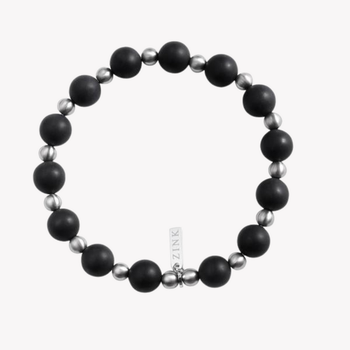ZINK Men's Black & Silver Stainless Steel Bracelet | ZJBC010BAS