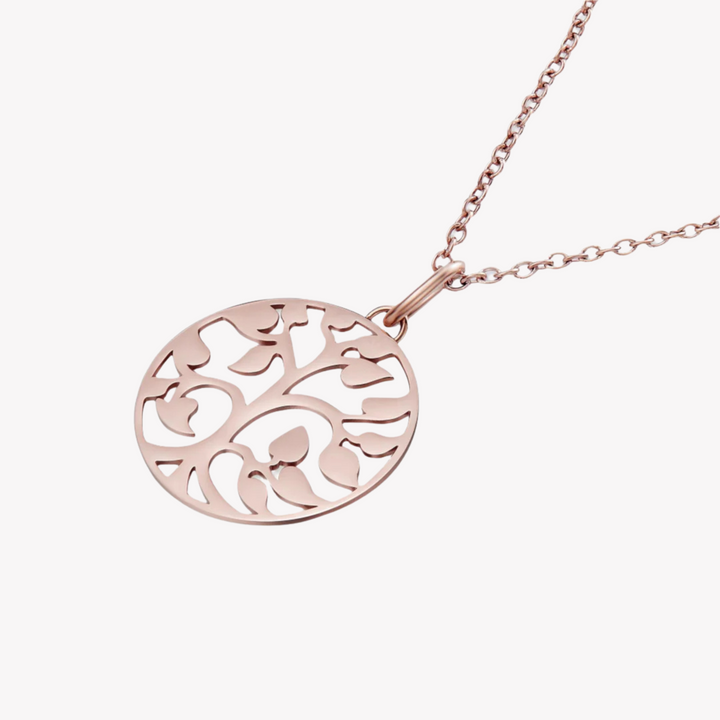 ZINK Women's Rose Gold Stainless Steel Necklace | ZFNL003RG