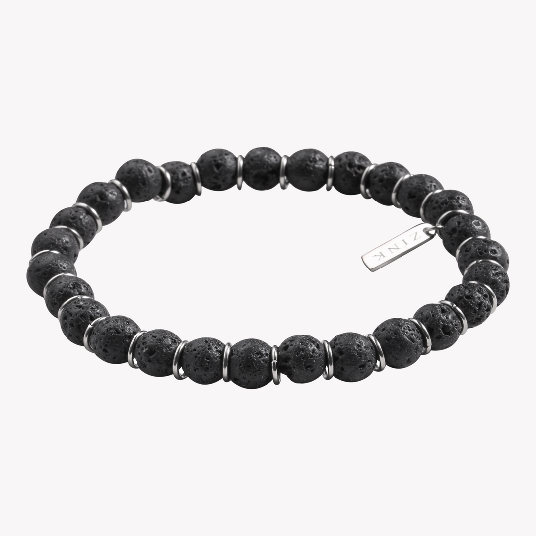 ZINK Men's Black & Silver Stainless Steel Bracelet | ZJBC036BS