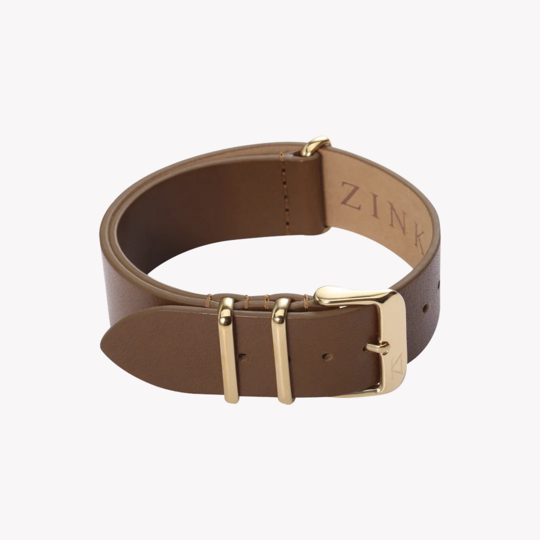 ZINK Women's Leather Watch Band - Brown | ZLB005BWG