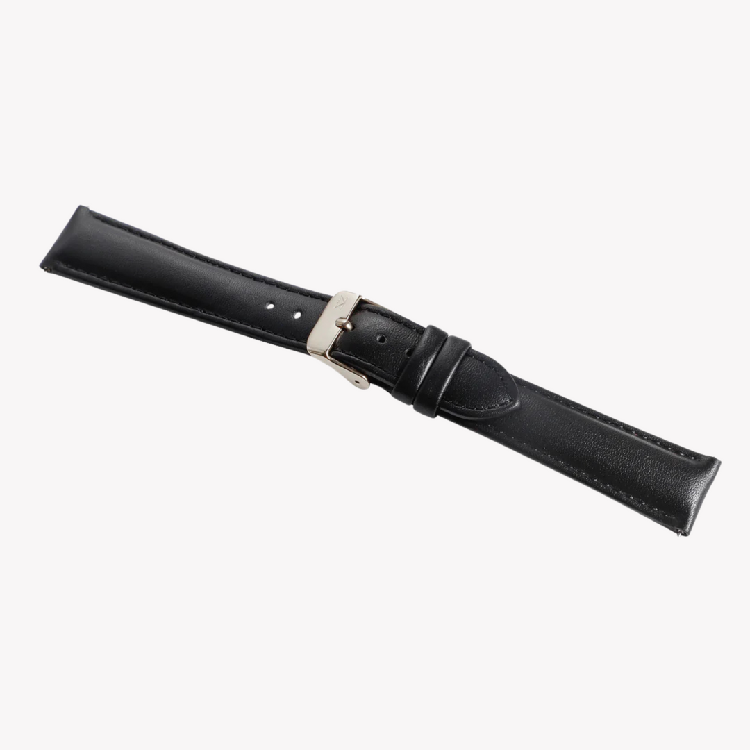 ZINK Women's Black Leather Watch Band | ZLB007BS