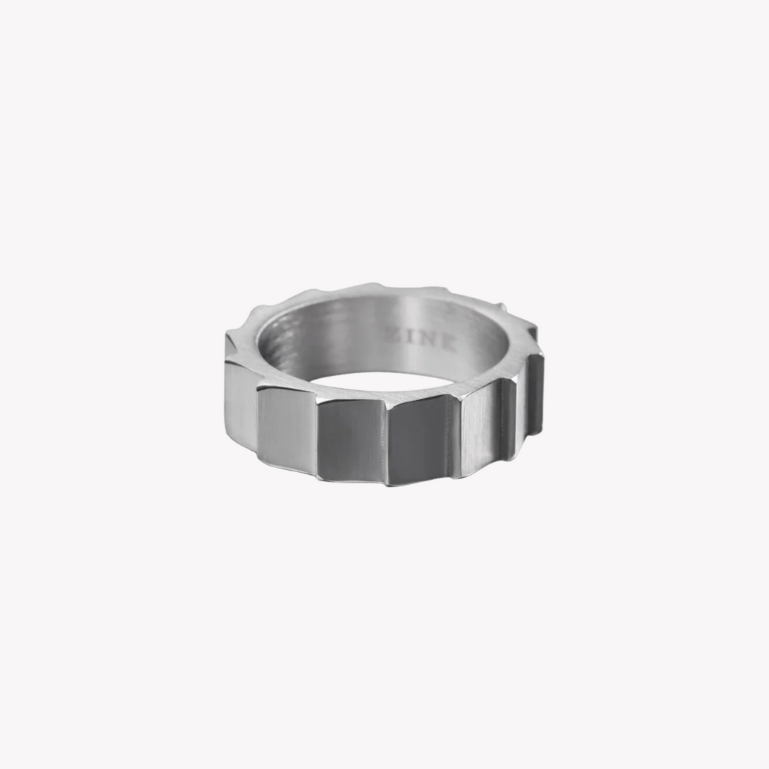 ZINK Men's Silver Stainless Steel Ring | ZJRG032SM