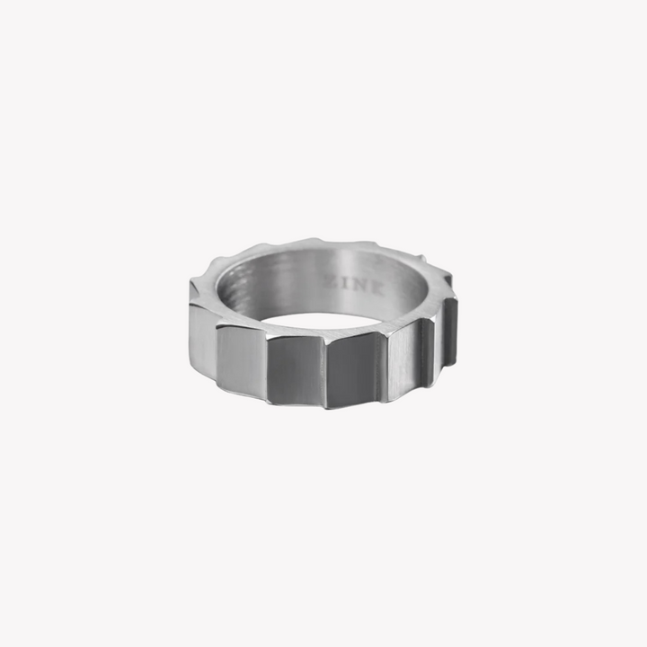 ZINK Men's Silver Stainless Steel Ring | ZJRG032SM