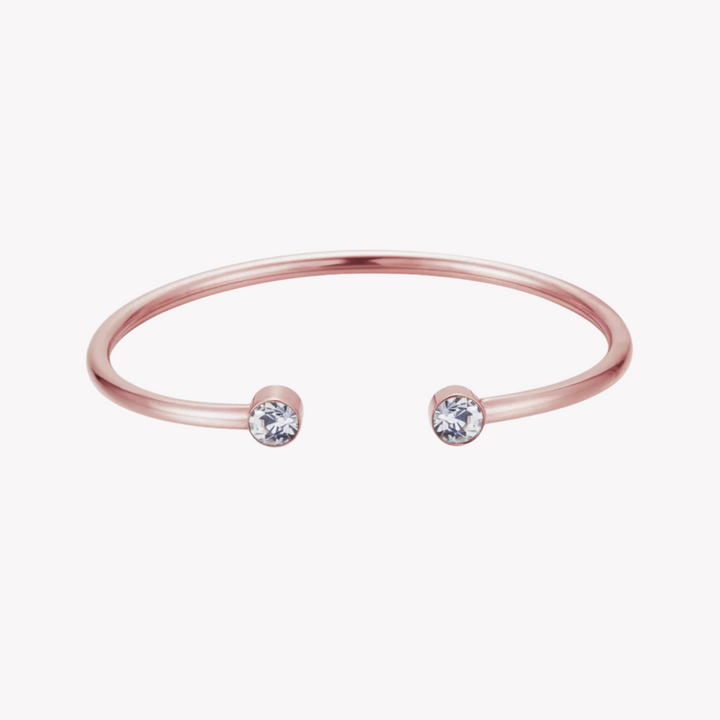 ZINK Women's Rose Gold Stainless Steel Bracelet | ZFBG001RGC