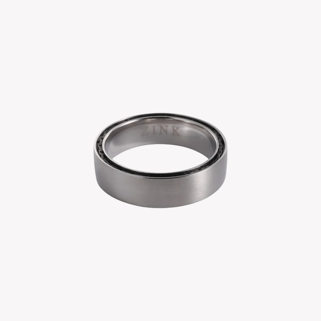 ZINK Men's Silver Stainless Steel Ring | ZJRG0353