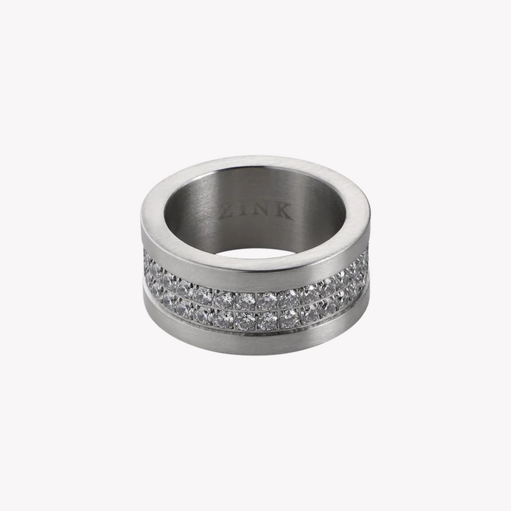 ZINK Men's Silver Stainless Steel Ring | ZJRG044S