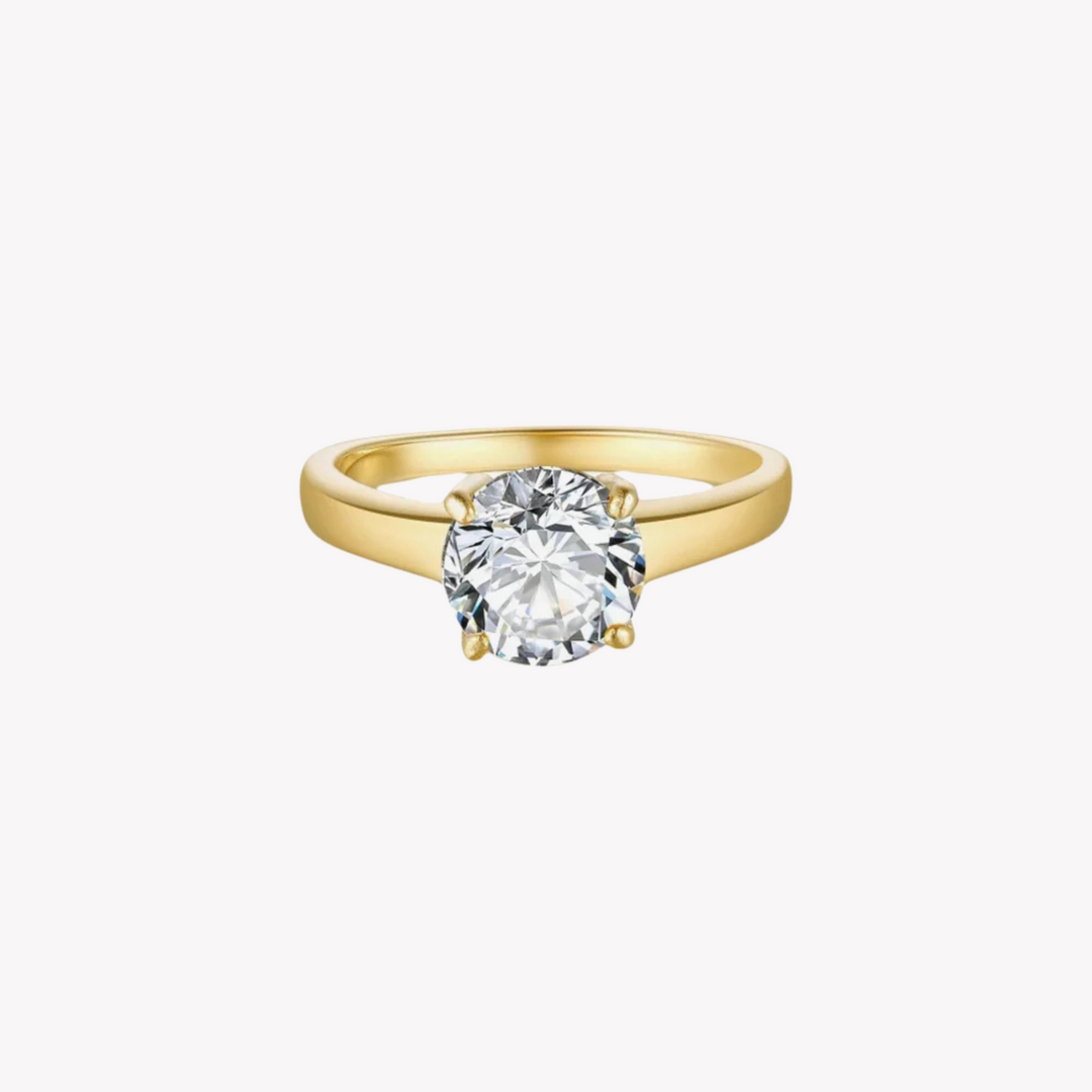 ZINK Women's Gold Stainless Steel Ring | ZFRG002GRC
