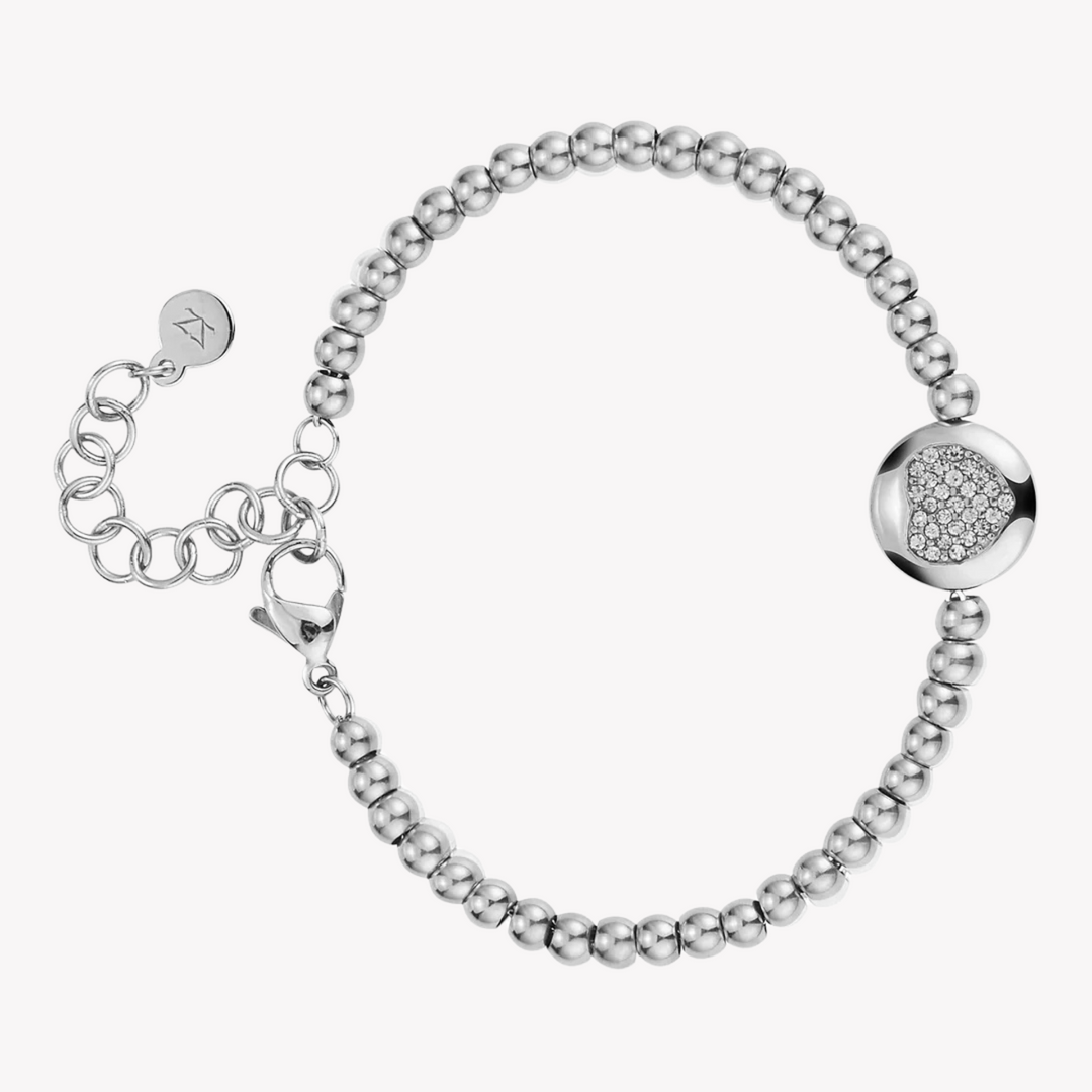 ZINK Women's Silver Stainless Steel Bracelet | ZFBR007SH
