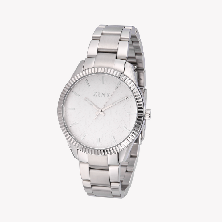 ZINK Women's Silver Stainless Steel Analog Watch | ZK128L1SS-16