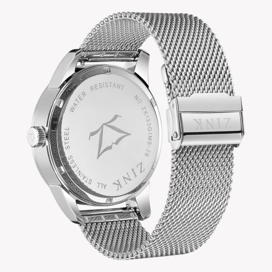 ZINK Men's Silver Stainless Steel Watch | ZK133G1MS-26