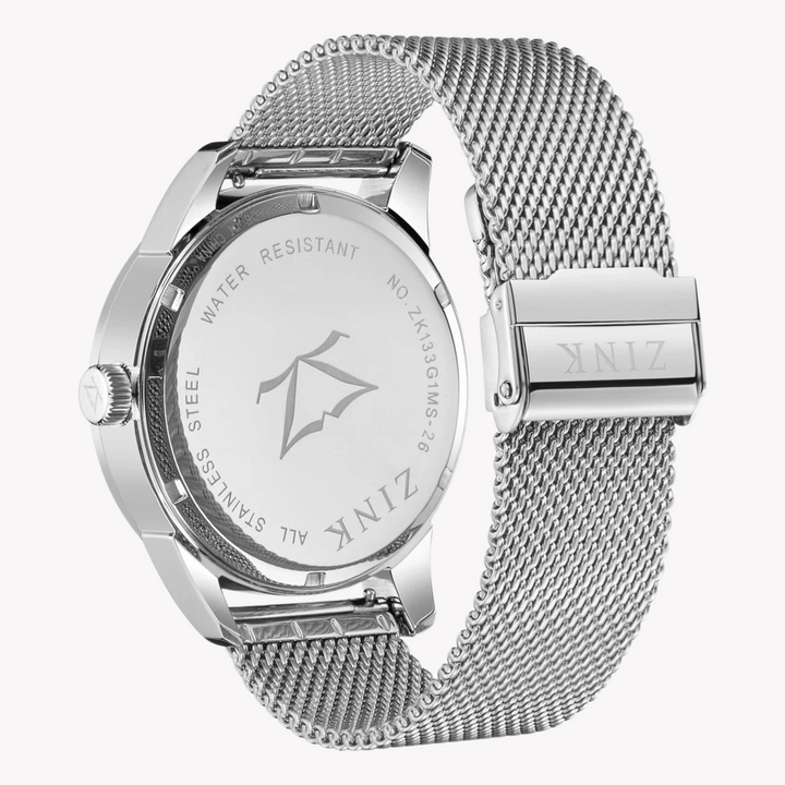 ZINK Men's Silver Stainless Steel Watch | ZK133G1MS-26