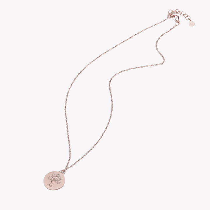 ZINK Women's Rose Gold Stainless Steel Necklace | ZFNL008RG