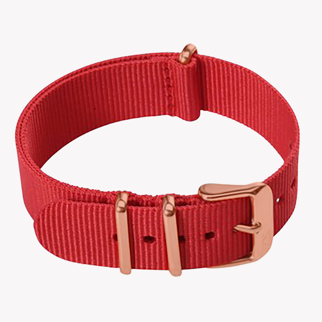ZINK Women's Nylon Watch Band - Red | ZNB002RRG