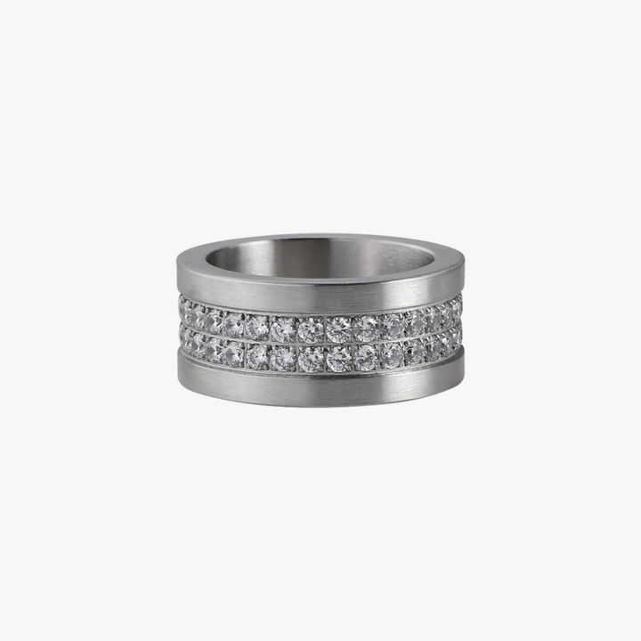 ZINK Men's Silver Stainless Steel Ring | ZJRG044S