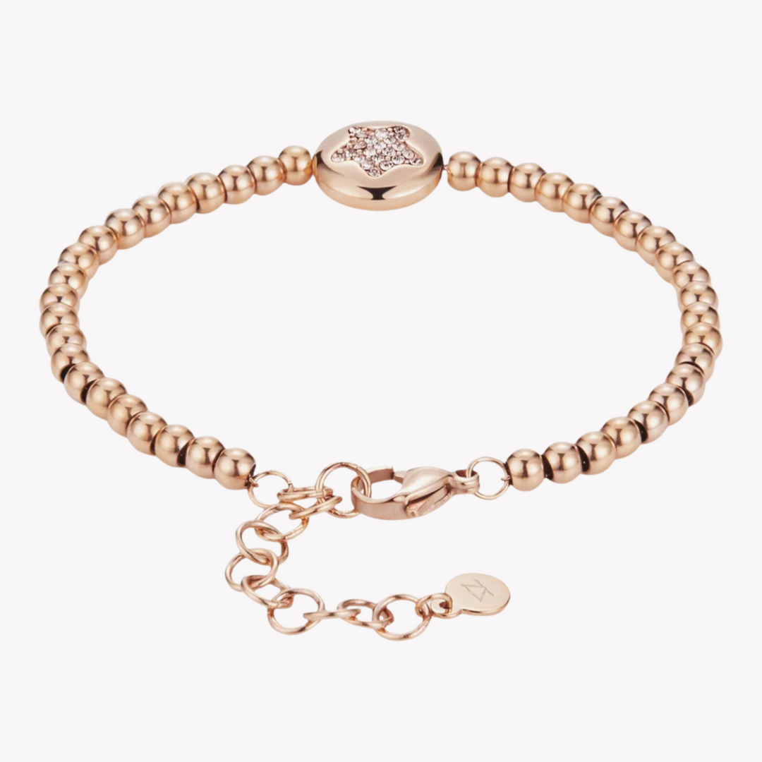 ZINK Women's Rose Gold Stainless Steel Bracelet | ZFBR007RGS
