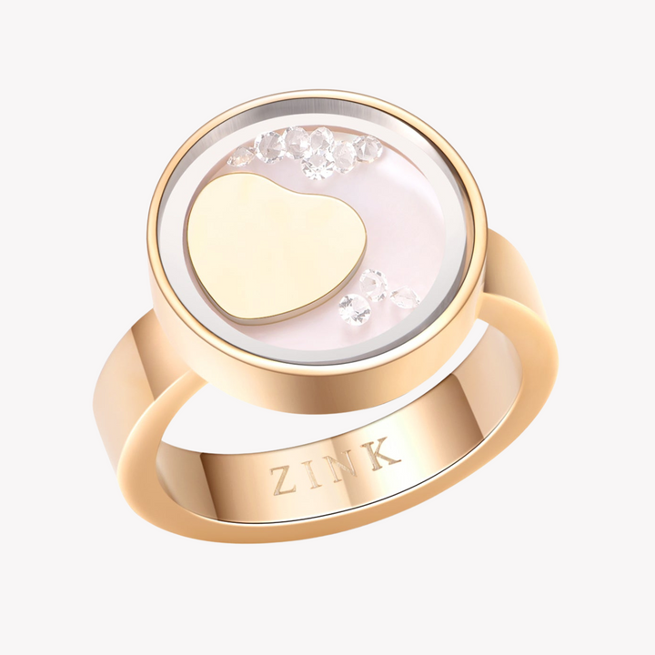 ZINK Women's Gold Stainless Steel Ring | ZFRG001GH