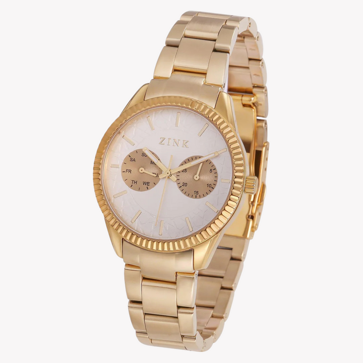 ZINK Women's Gold Stainless Steel Quartz Watch | ZK128L2SS-59