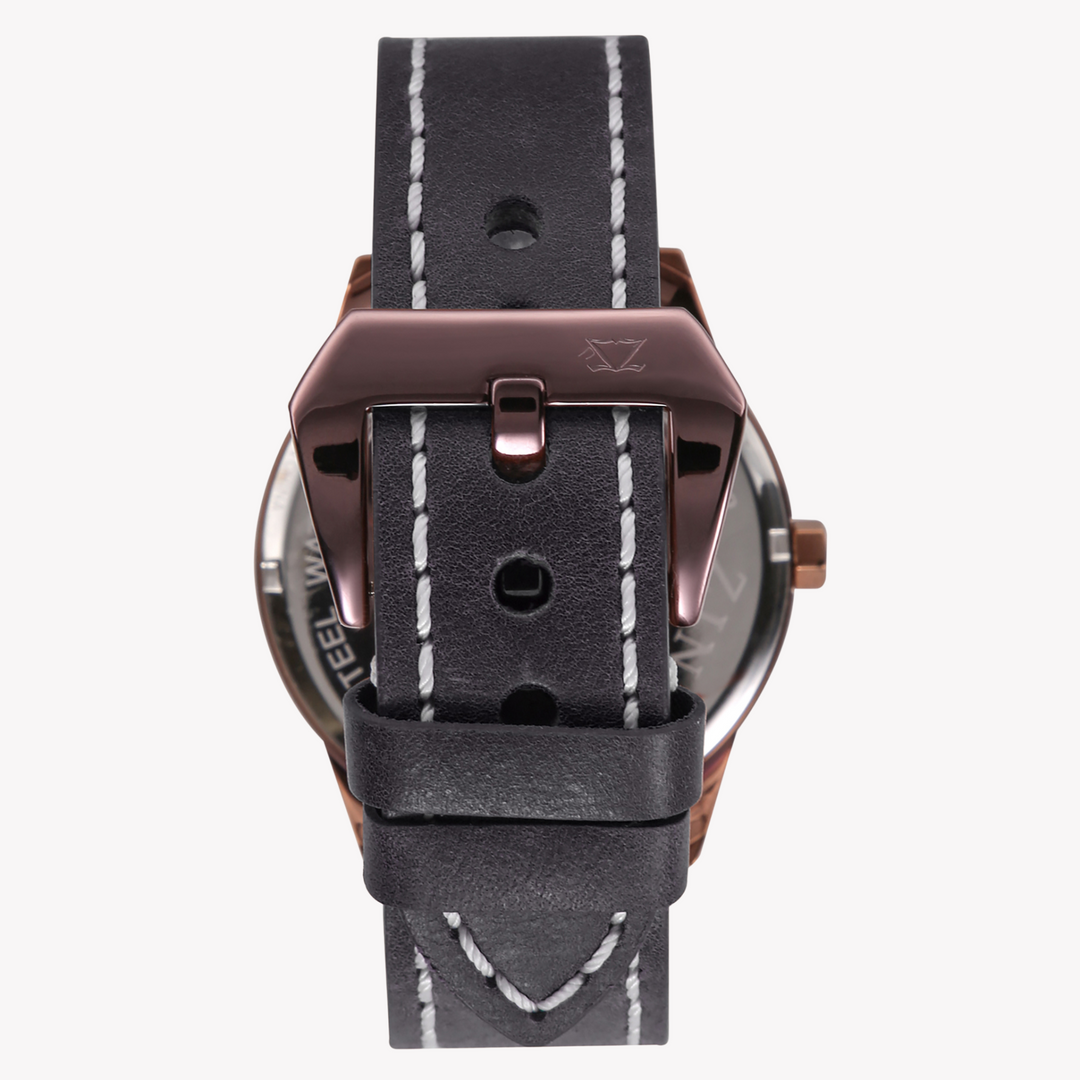 ZINK Men's Rose Gold & Blue Leather Watch | ZK131G2LS-4143