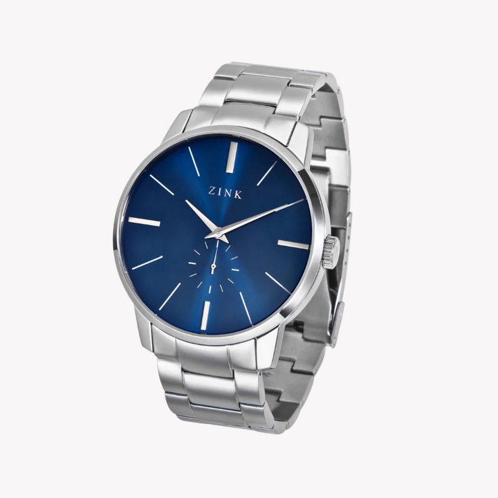 ZINK Men's Stainless Steel Blue Dial Watch | ZK126G5SS-46