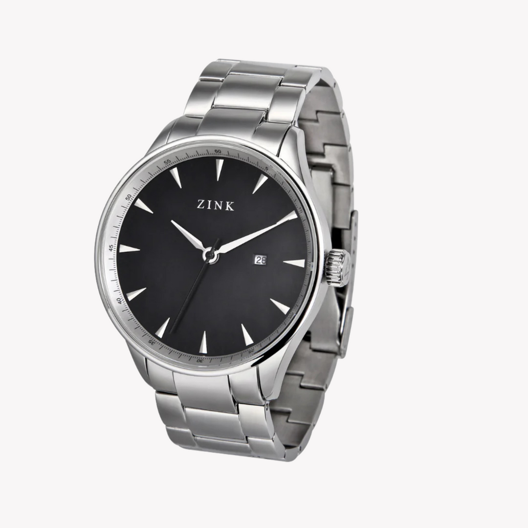 ZINK Men's Stainless Steel Black Watch | ZK127G1SS-26