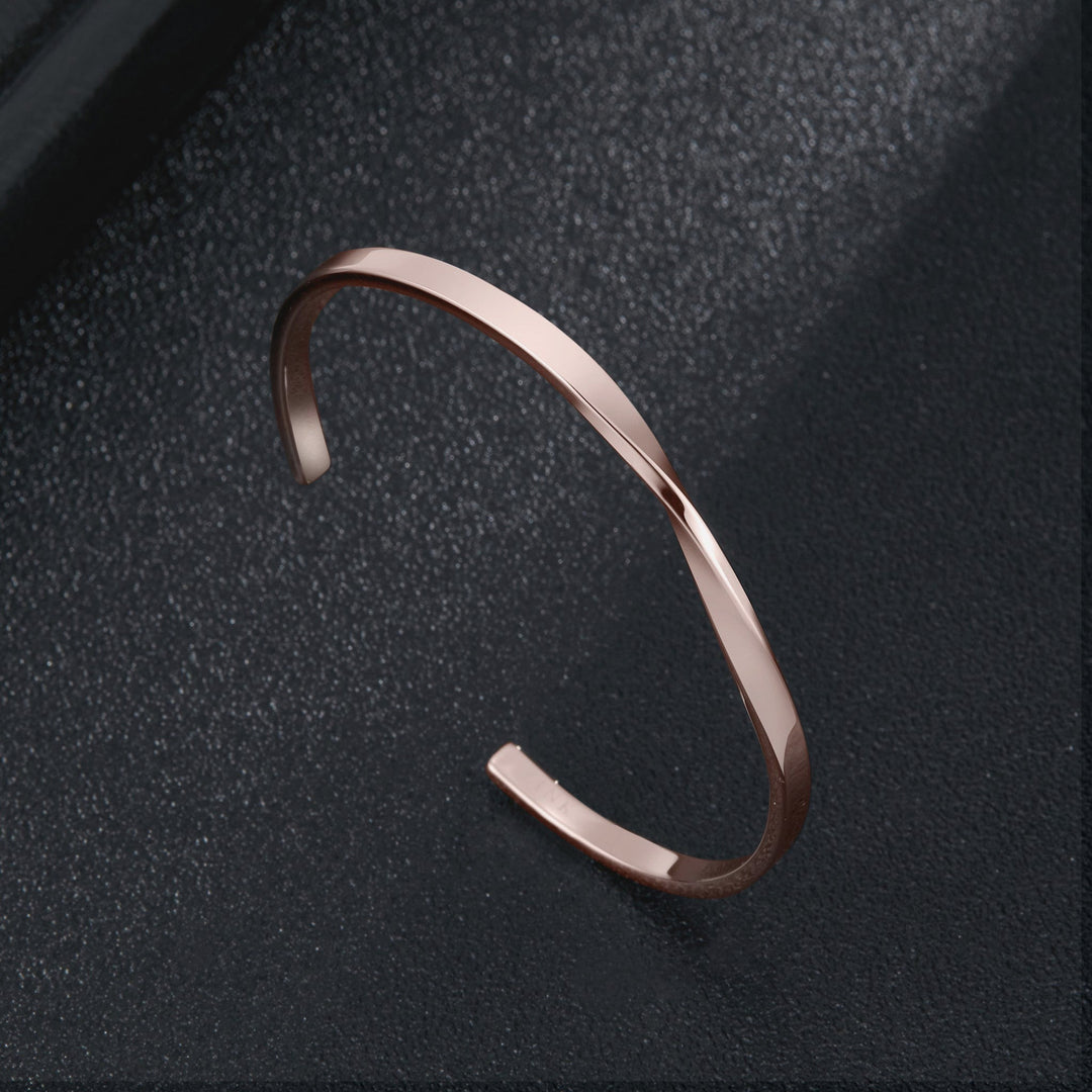 ZINK Women's Rose Gold Stainless Steel Bracelet | ZFBG007RG