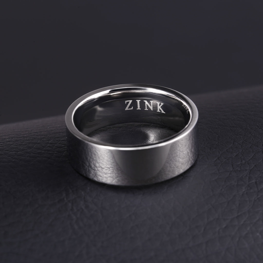 ZINK Men's Silver Stainless Steel Ring | ZJRG007SP