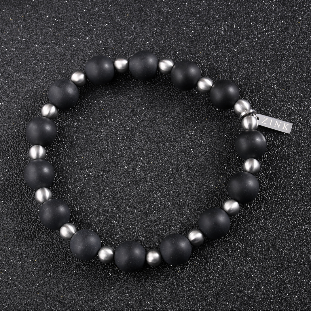 ZINK Men's Black & Silver Stainless Steel Bracelet | ZJBC010BAS