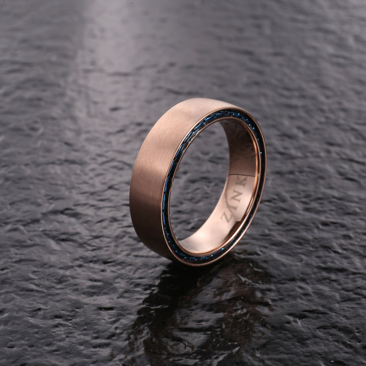 ZINK Men's Rose Gold Stainless Steel Ring | ZJRG03511