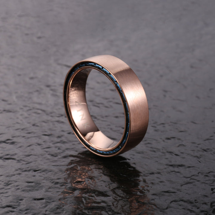 ZINK Men's Rose Gold Stainless Steel Ring | ZJRG03511