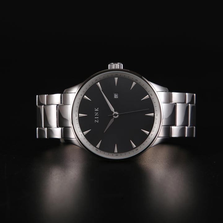 ZINK Men's Stainless Steel Black Watch | ZK127G1SS-26