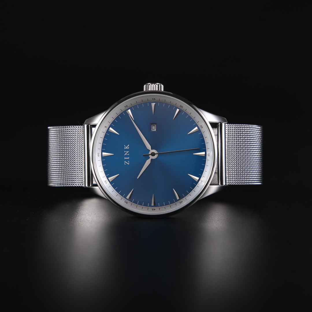 ZINK Men's Stainless Steel Blue Dial Watch | ZK127G1MS-46