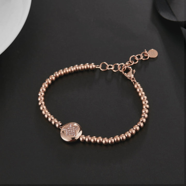 ZINK Women's Rose Gold Stainless Steel Bracelet | ZFBR007RGS