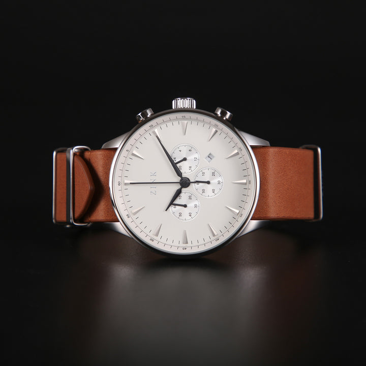 ZINK Men's Stainless Steel & Leather Watch | ZK127G2LS-12