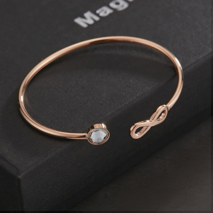 ZINK Women's Rose Gold Stainless Steel Bracelet | ZFBG005RGC