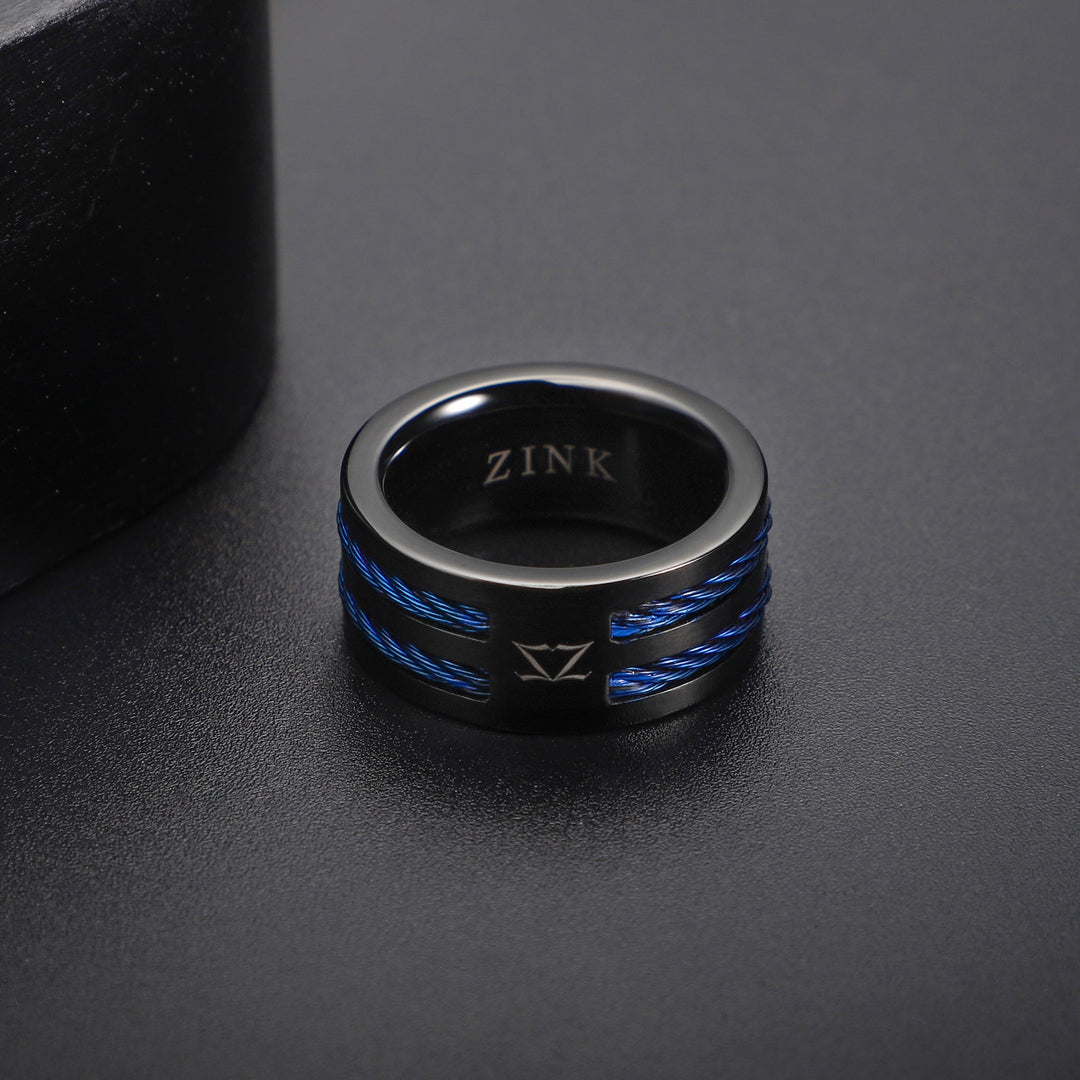 ZJRG040BL-18 ZINK Men's Ring